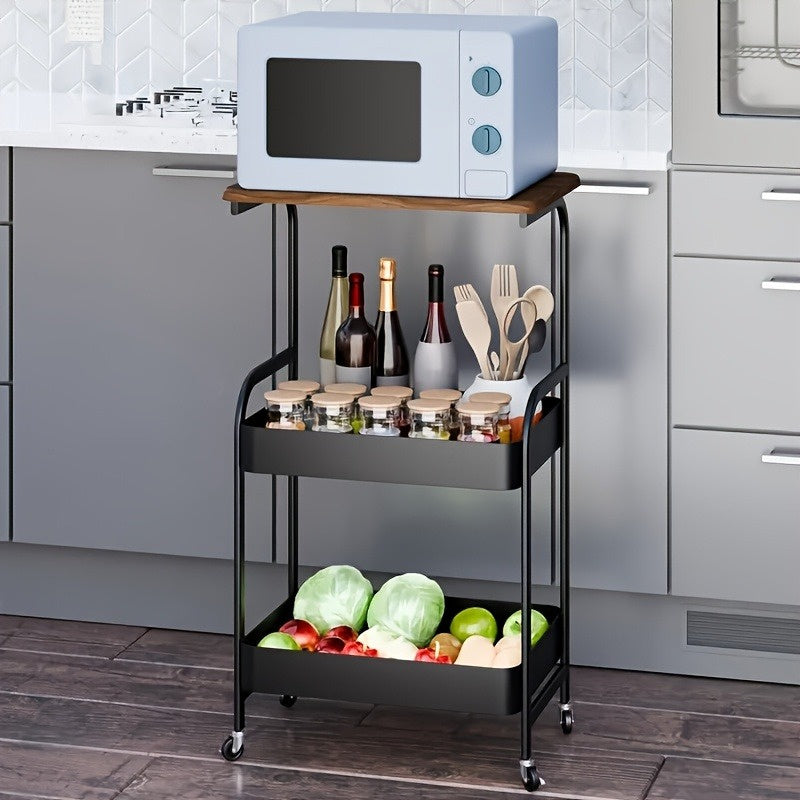 3-Tier Rolling Printer Stand and Storage Cart - product view 7