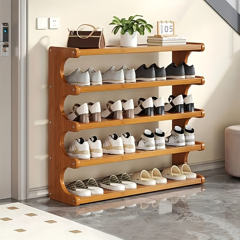 5-Tier Wood Grain Shoe Storage Rack - product view 7