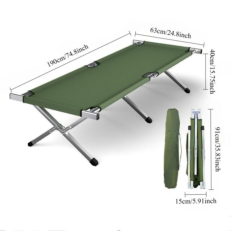 75-Inch Portable Folding Guest Bed with Storage Bag - product view 4