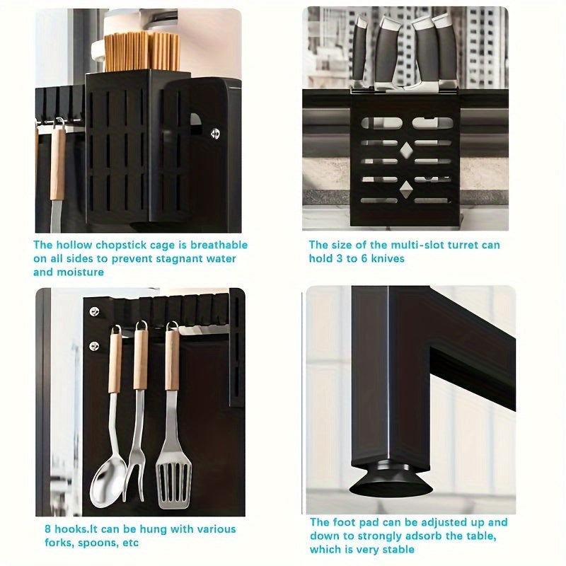Adjustable Over-the-Sink Dish Drying Rack - product view 4