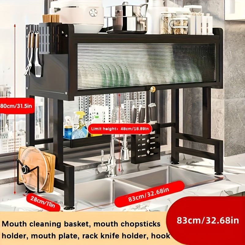 Adjustable Over-the-Sink Dish Drying Rack - product view 6