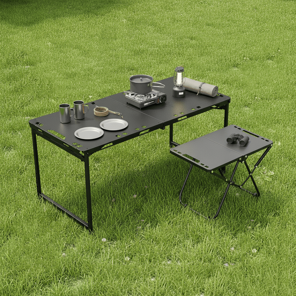 Large Quick-Open Tactical Folding Camping Table - product view 6