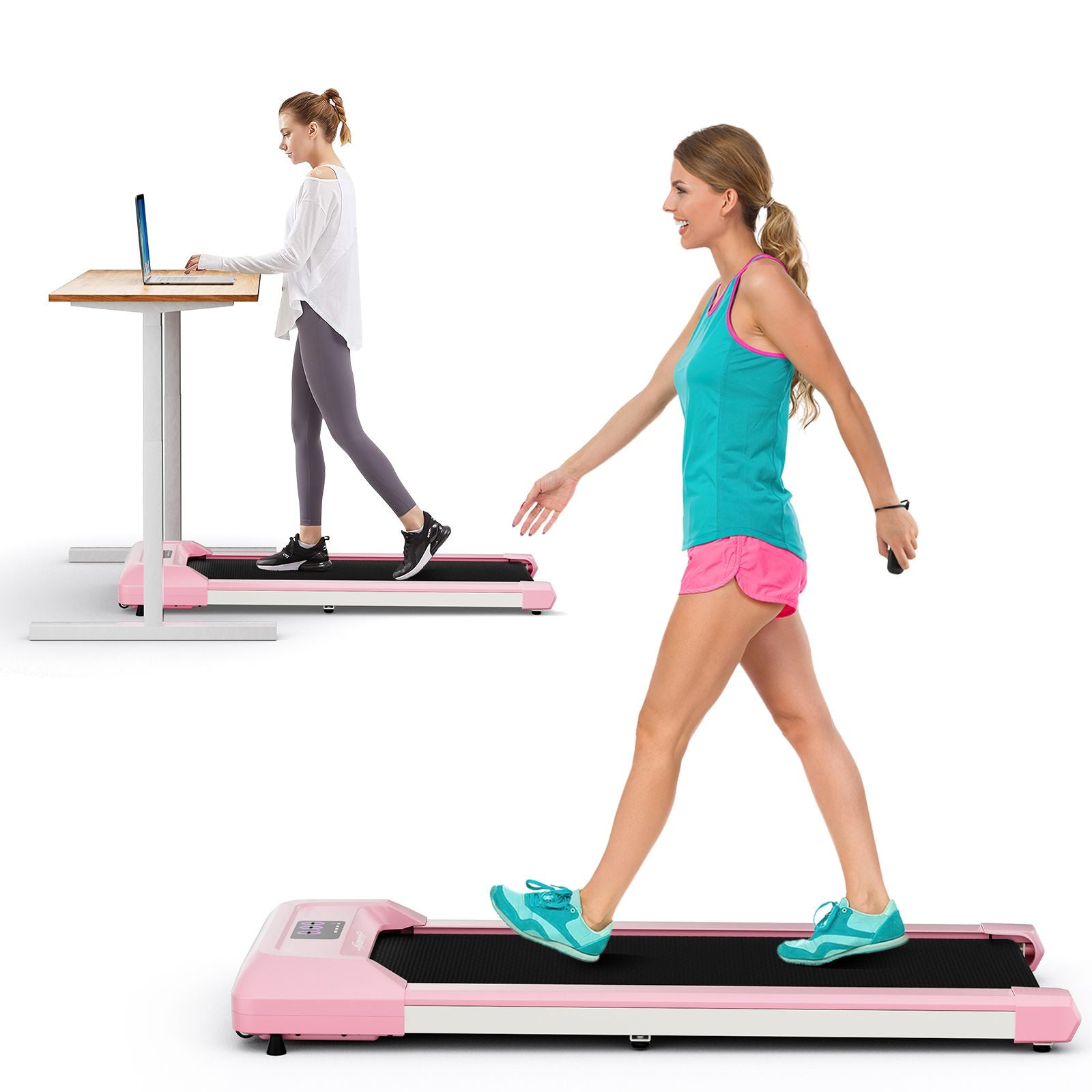 2.25 HP Walking Pad with LED Display and Remote Control
