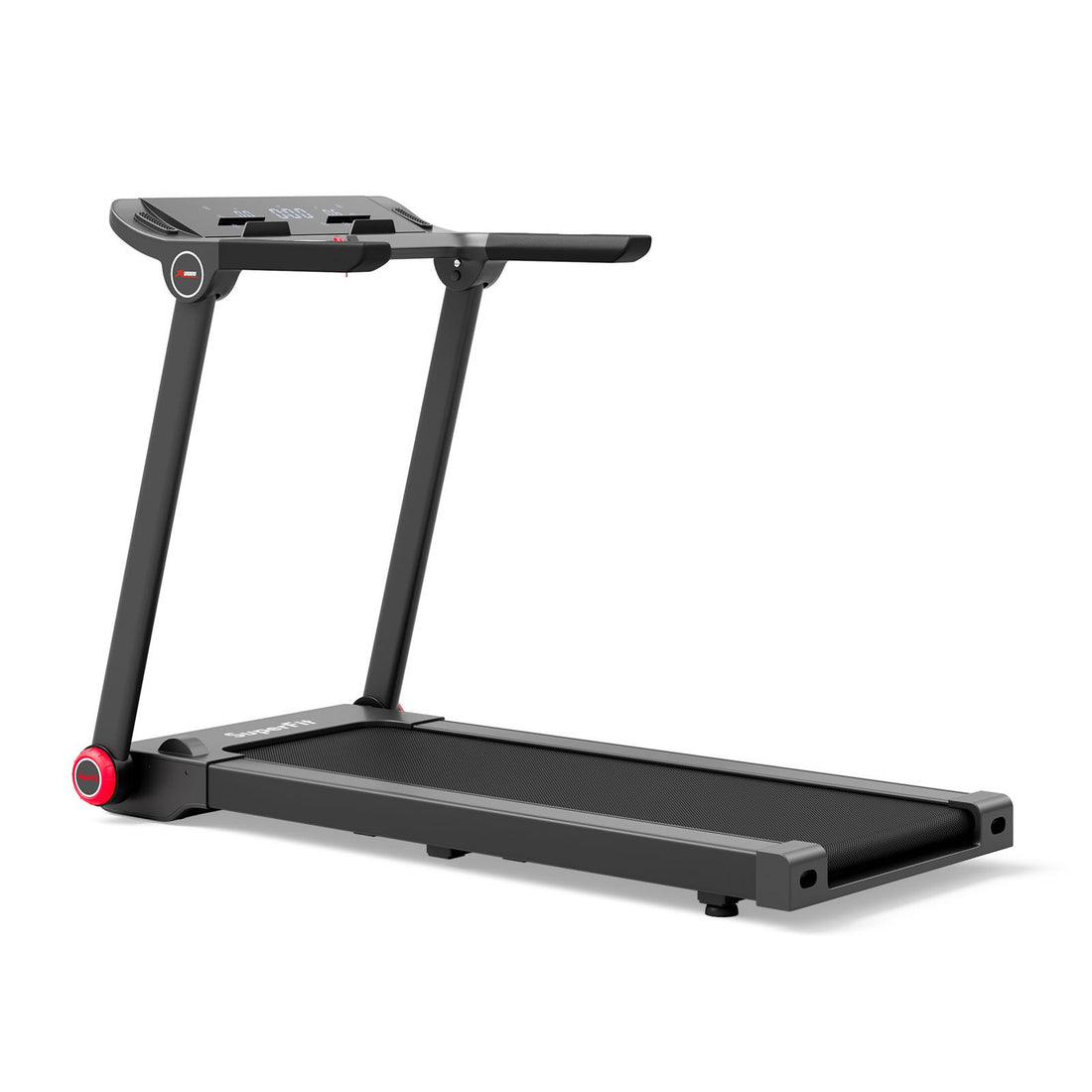 3.75HP Folding Treadmill with APP and 12 Preset Programs - Black