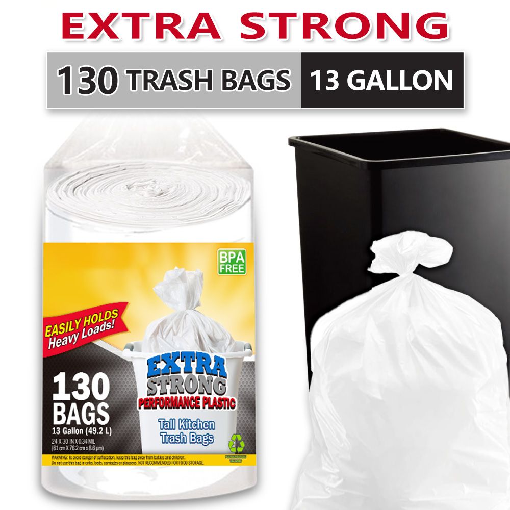 130-Count 13-Gallon Expandable Heavy-Duty Garbage Bags - product view 2
