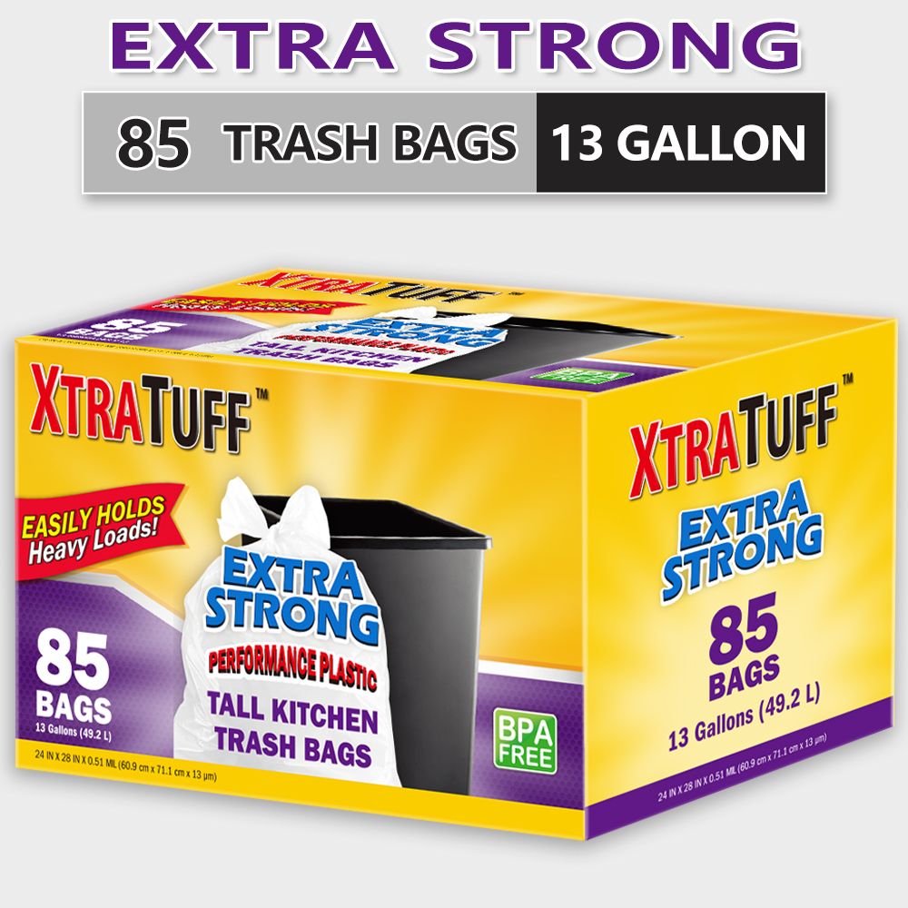85-Count Heavy-Duty Multipurpose Garbage Bags