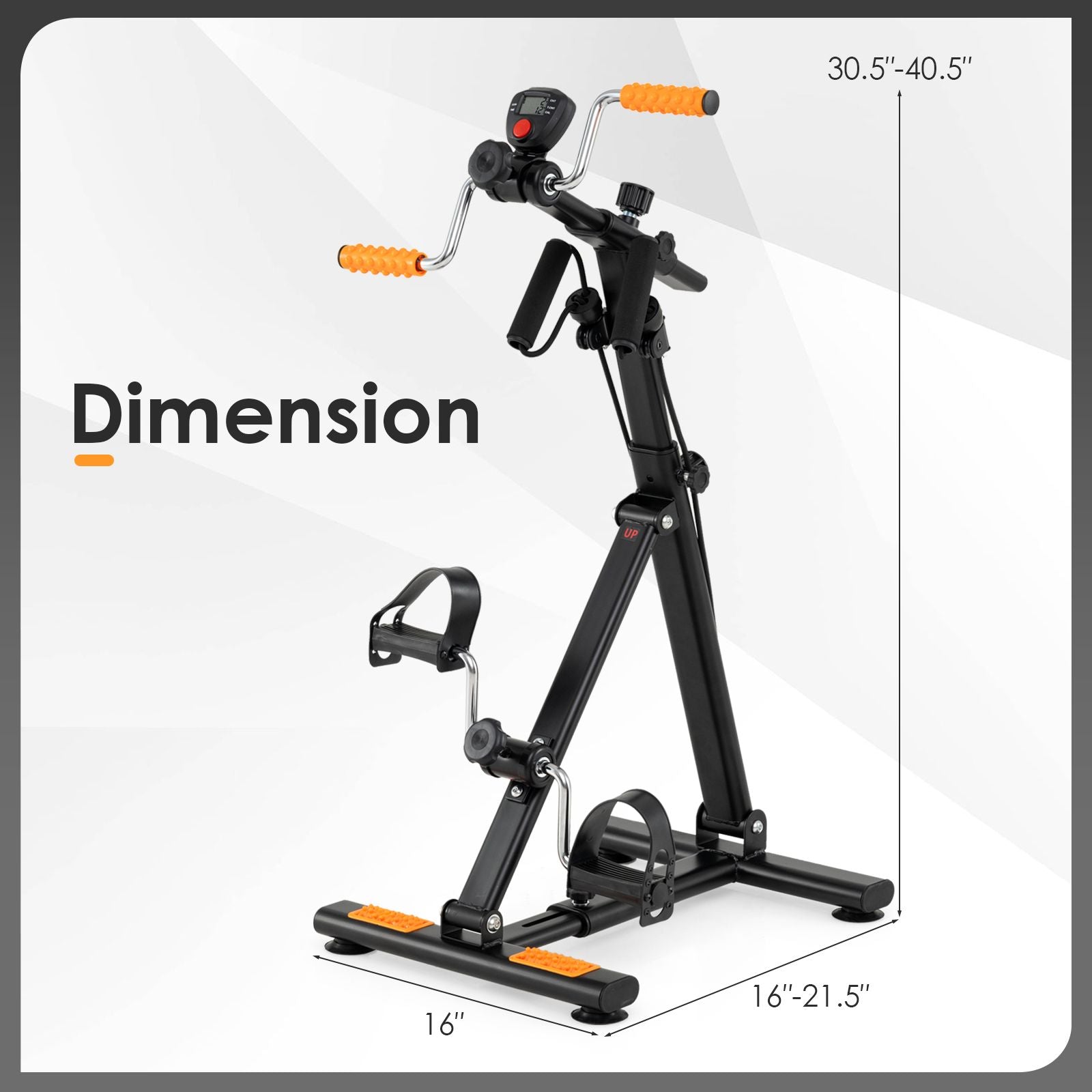 Pedal Exerciser with Adjustable Resistance for Arm and Leg Workout