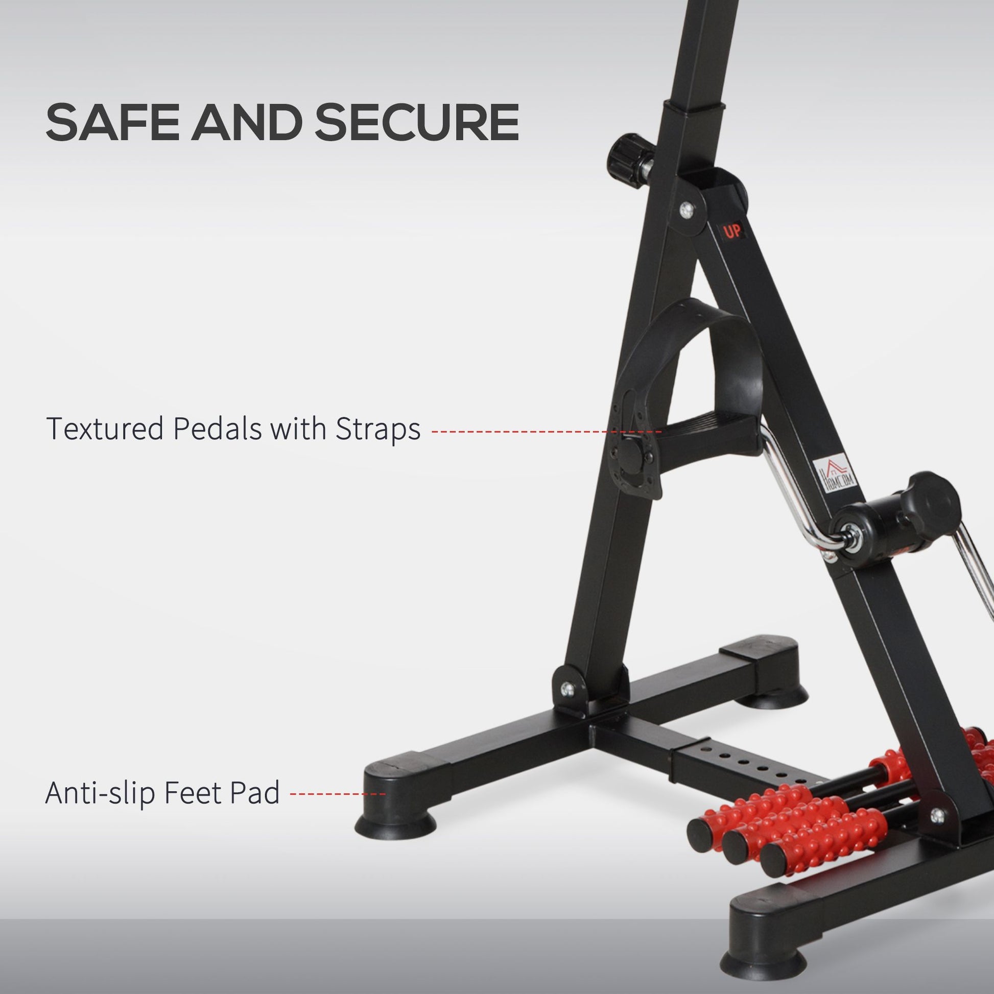 Soozier Adjustable Pedal Exerciser for Arms and Legs with LCD Display - product view 7