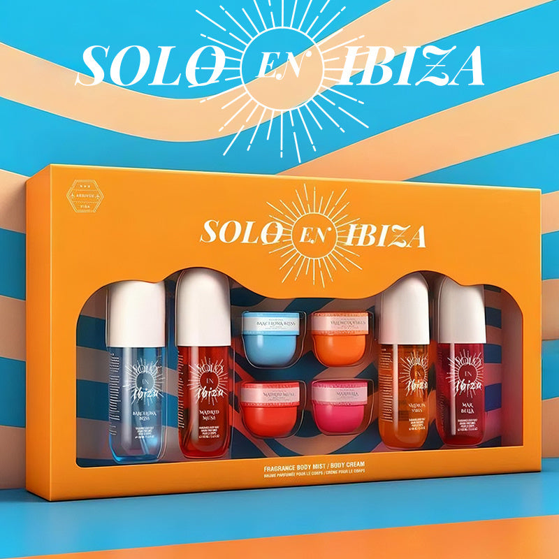 Solo En Ibiza 8-Piece Fragrance Mist & Body Cream Gift Set - product view 7