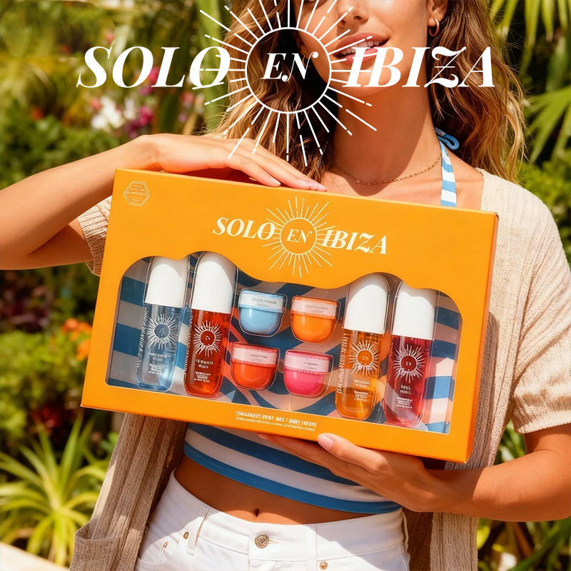 Solo En Ibiza 8-Piece Fragrance Mist & Body Cream Gift Set