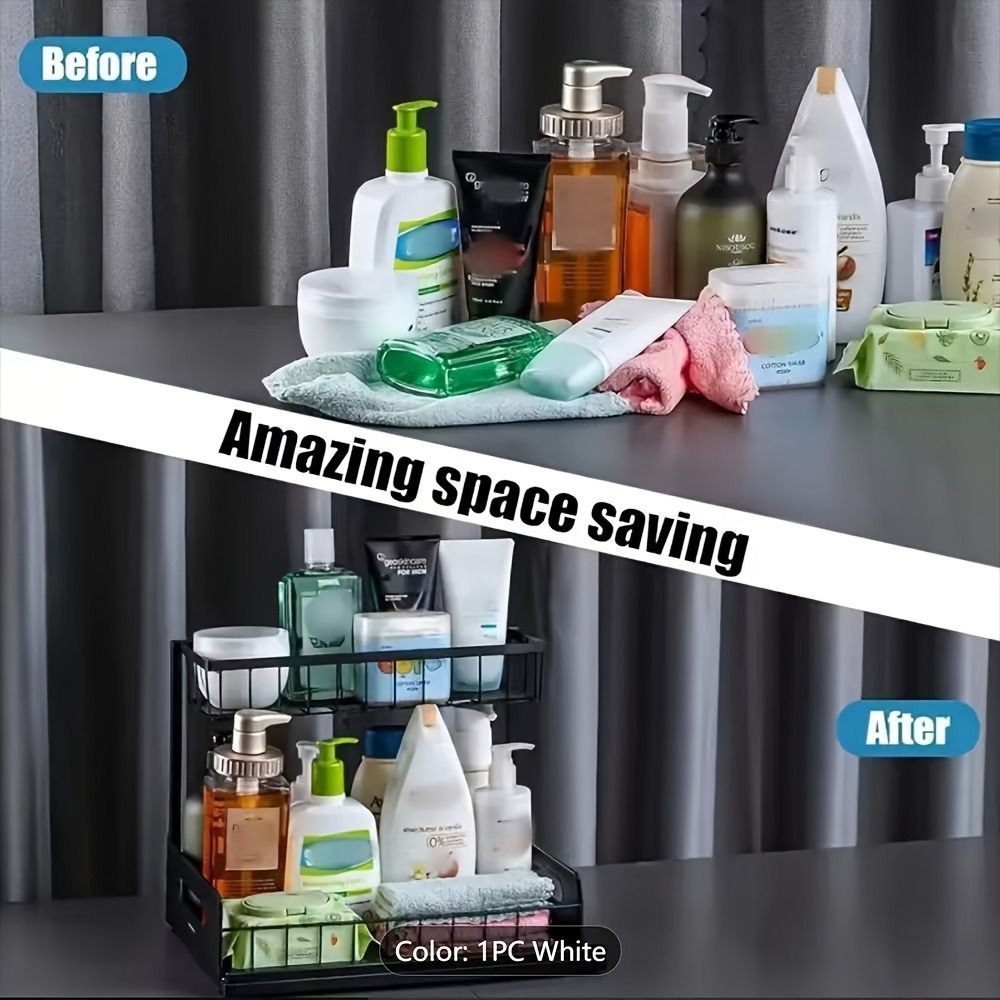 1-Pack Sliding Under-Sink Cabinet Organizer - product view 3