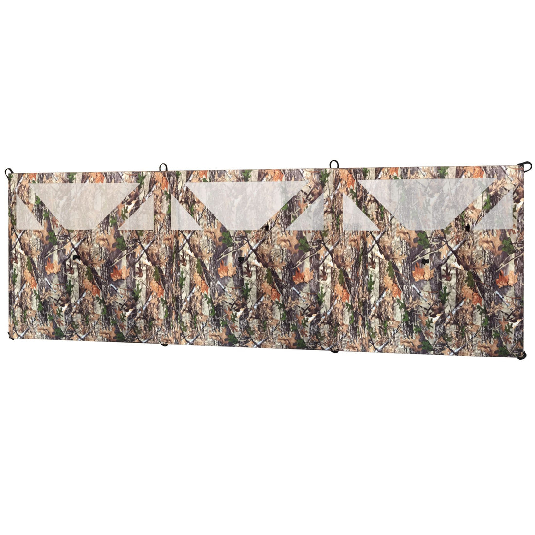 Outsunny 176 x 58.3 in 3-Panel See-Through Hunting Blind, Camouflage