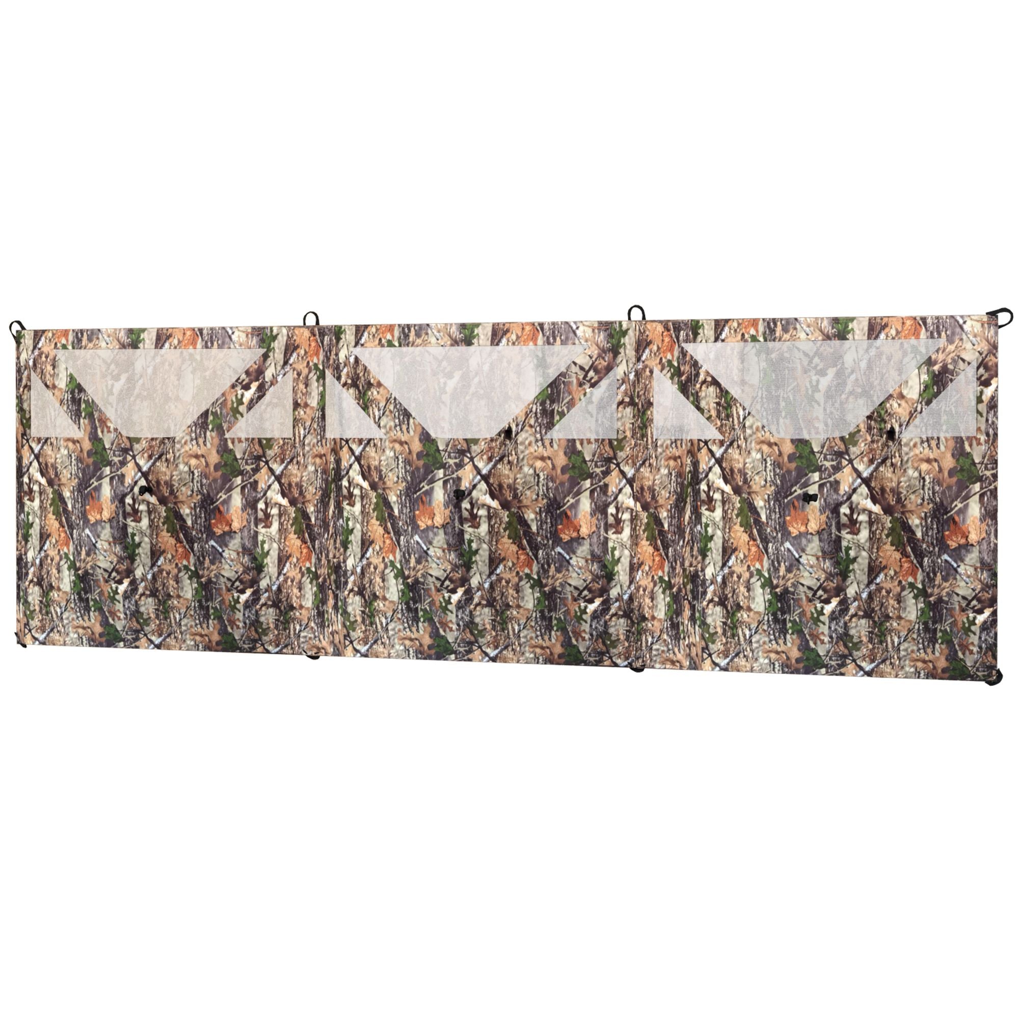 Outsunny 176 x 58.3 in 3-Panel See-Through Hunting Blind, Camouflage