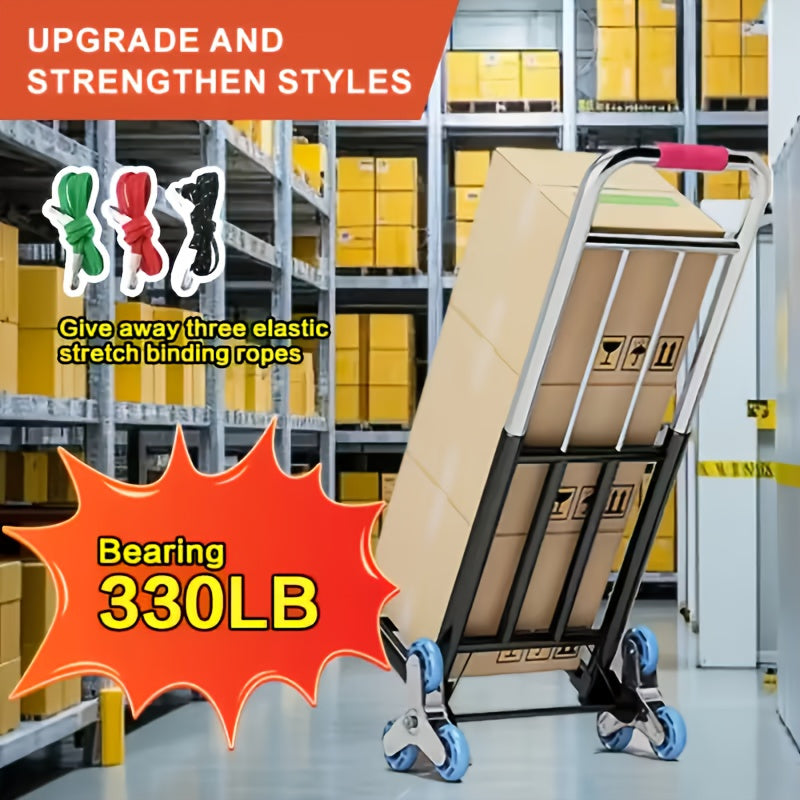 Heavy-Duty 500 lb Folding Stair-Climbing Utility Cart - product view 2