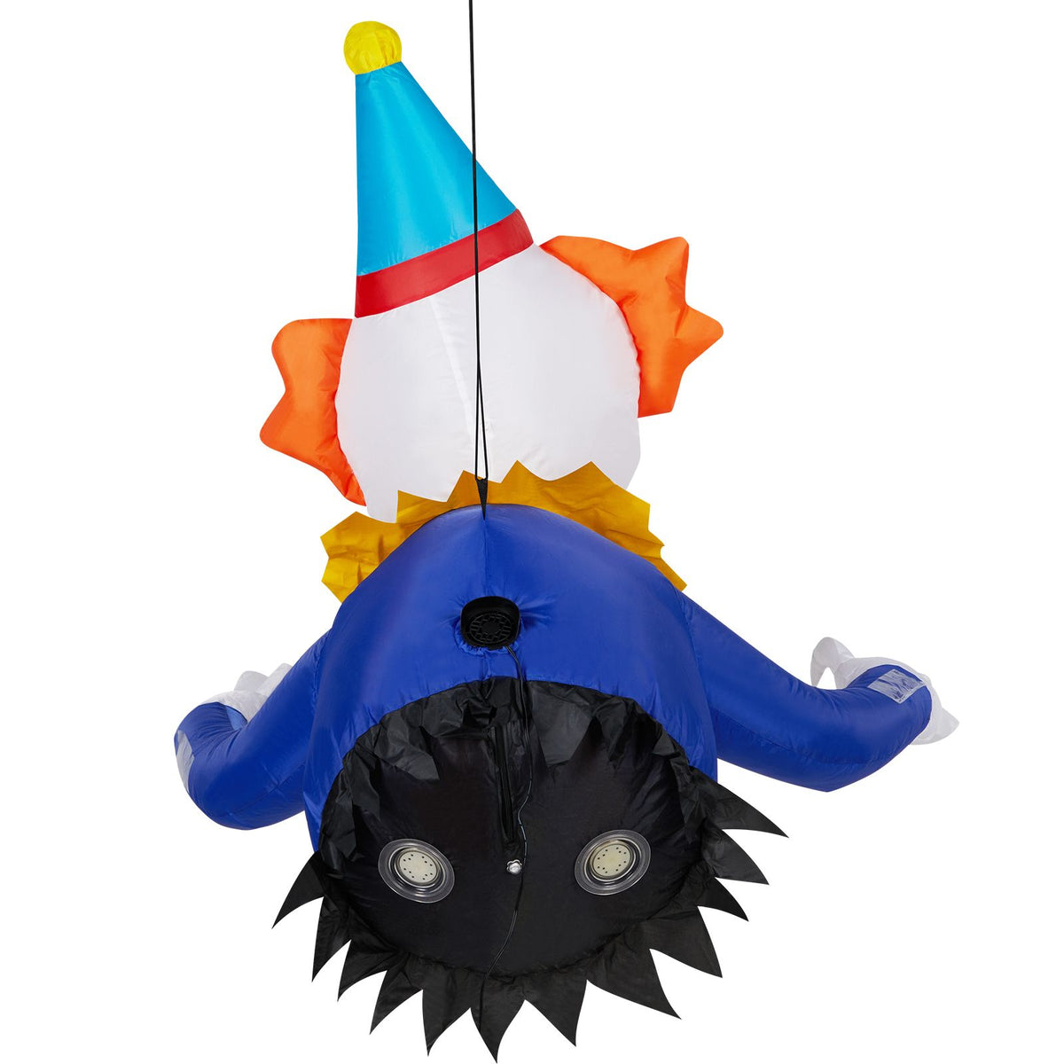 3.3 FT Halloween Inflatable Clown Broke Out from Window Outdoor Decorations, Scary Blow up Decor with Built-in LED Lights for Holiday Party Yard Lawn - product view 3