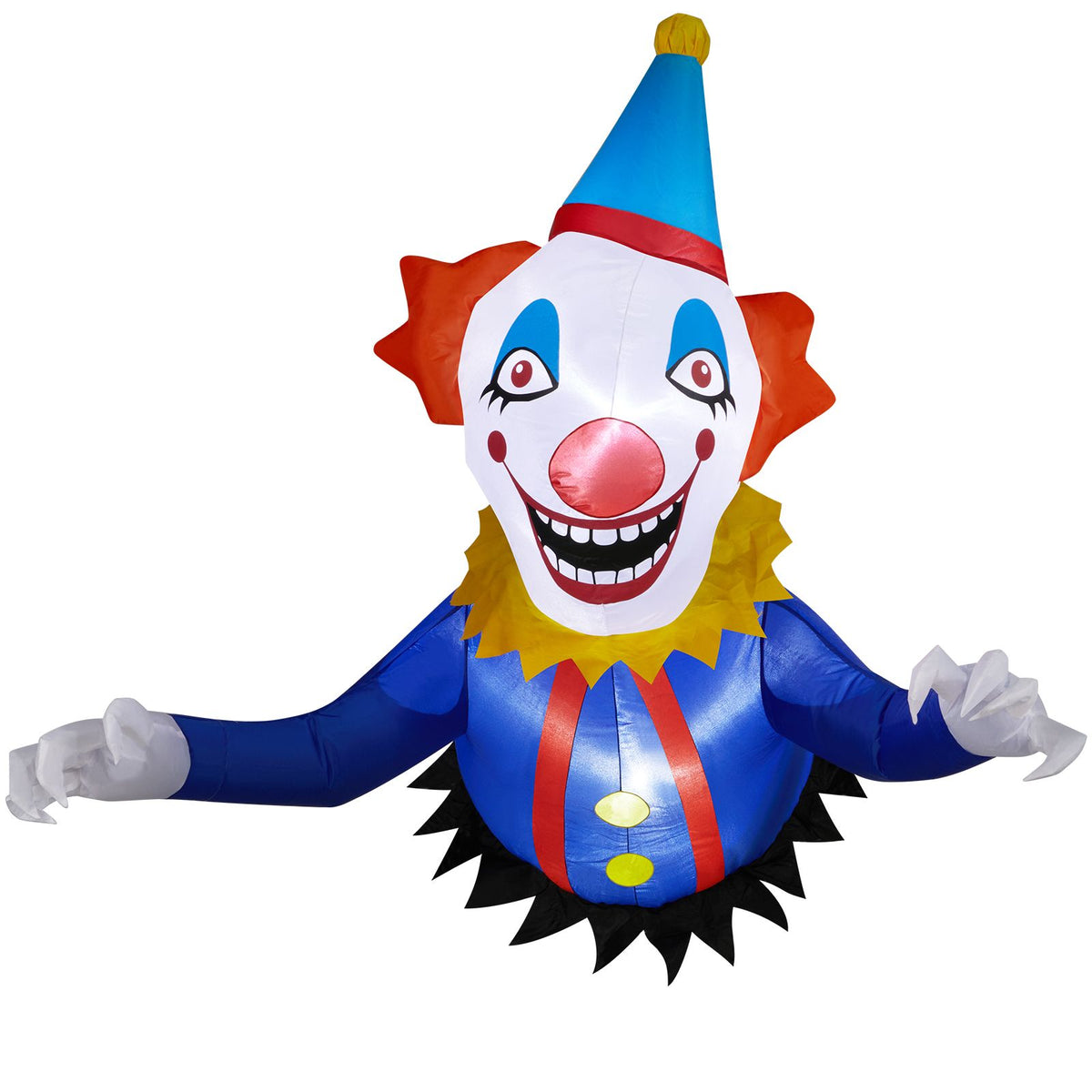 3.3 FT Halloween Inflatable Clown Broke Out from Window Outdoor Decorations, Scary Blow up Decor with Built-in LED Lights for Holiday Party Yard Lawn - product view 4