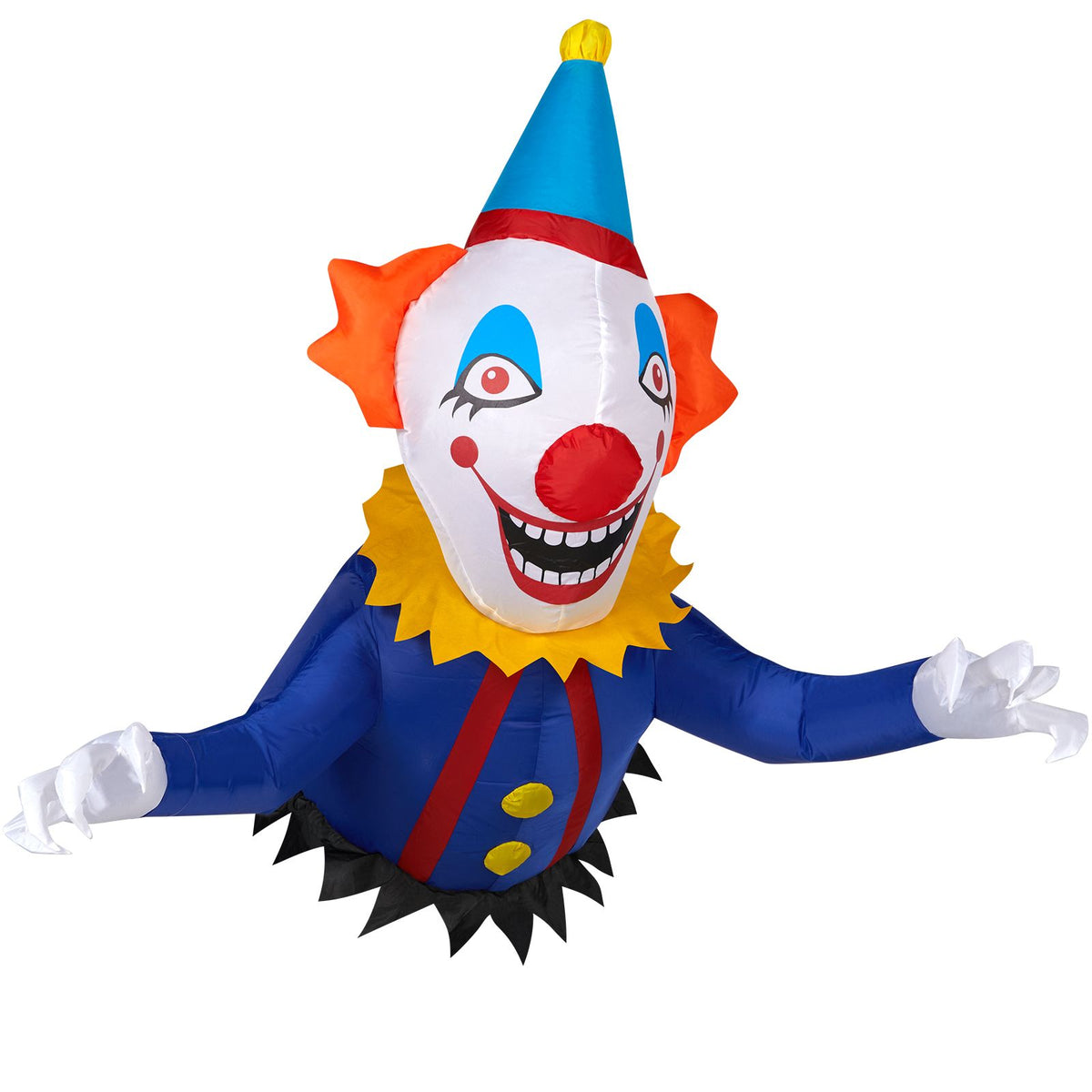 3.3 FT Halloween Inflatable Clown Broke Out from Window Outdoor Decorations, Scary Blow up Decor with Built-in LED Lights for Holiday Party Yard Lawn