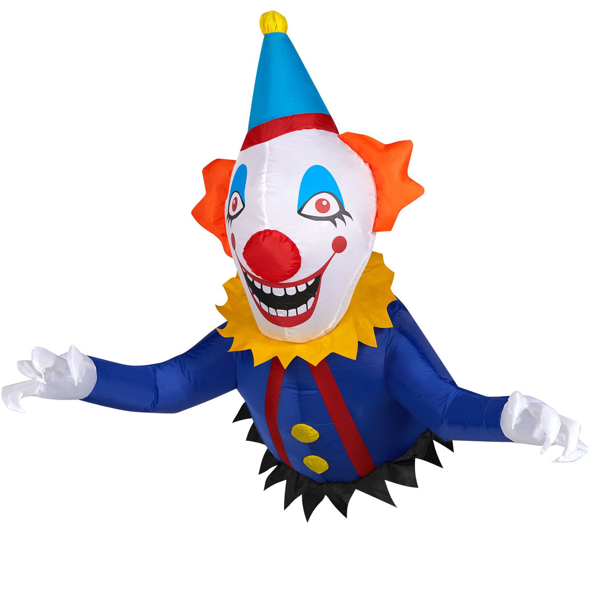 3.3 FT Halloween Inflatable Clown Broke Out from Window Outdoor Decorations, Scary Blow up Decor with Built-in LED Lights for Holiday Party Yard Lawn - product view 5