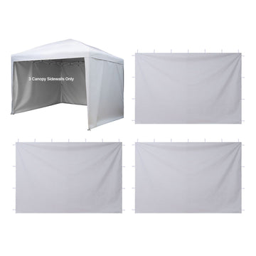 VEVOR 10 x 10 ft Canopy Sidewalls, 3-Side Set