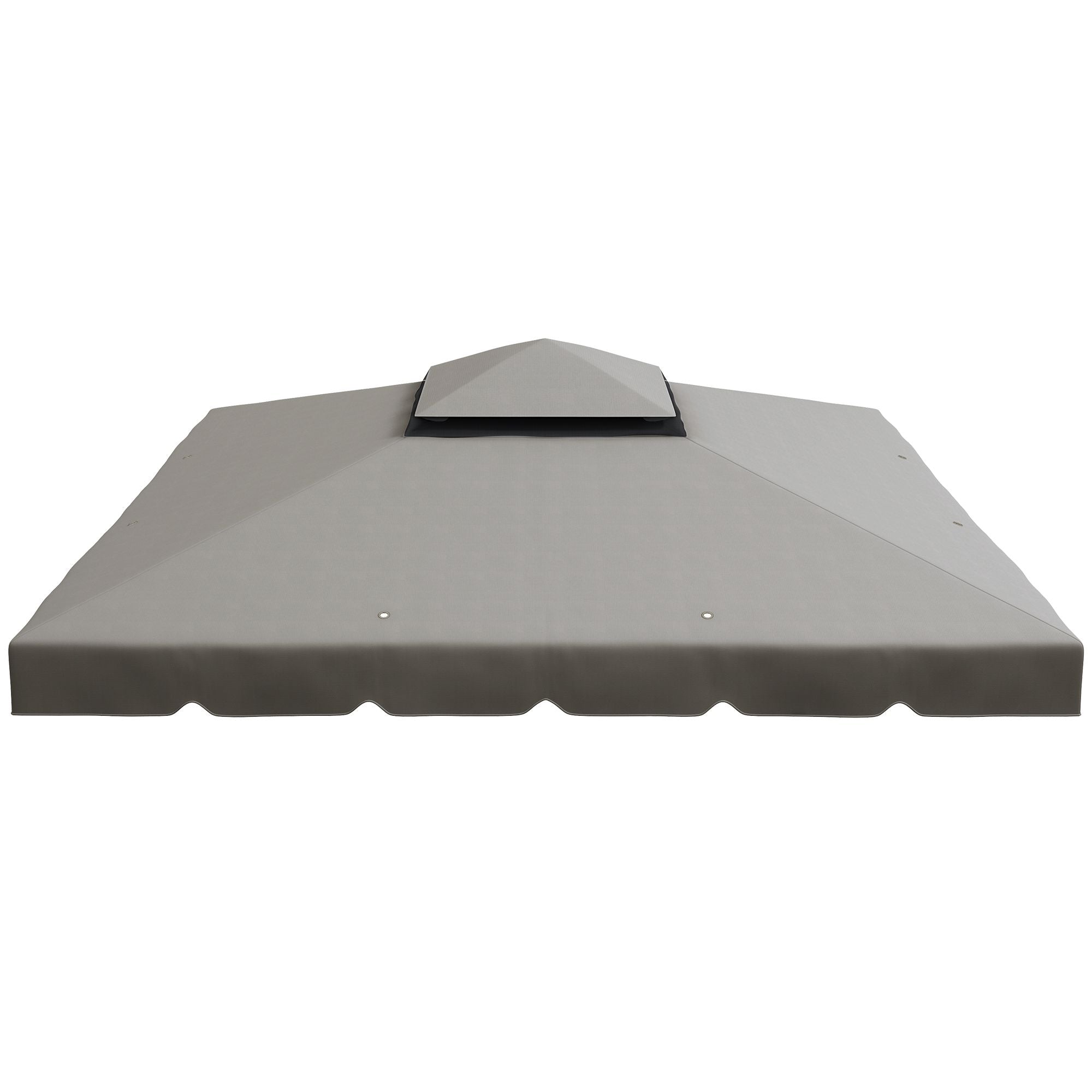 Outsunny 10 x 10 ft Gazebo Replacement Canopy Top, Light Gray