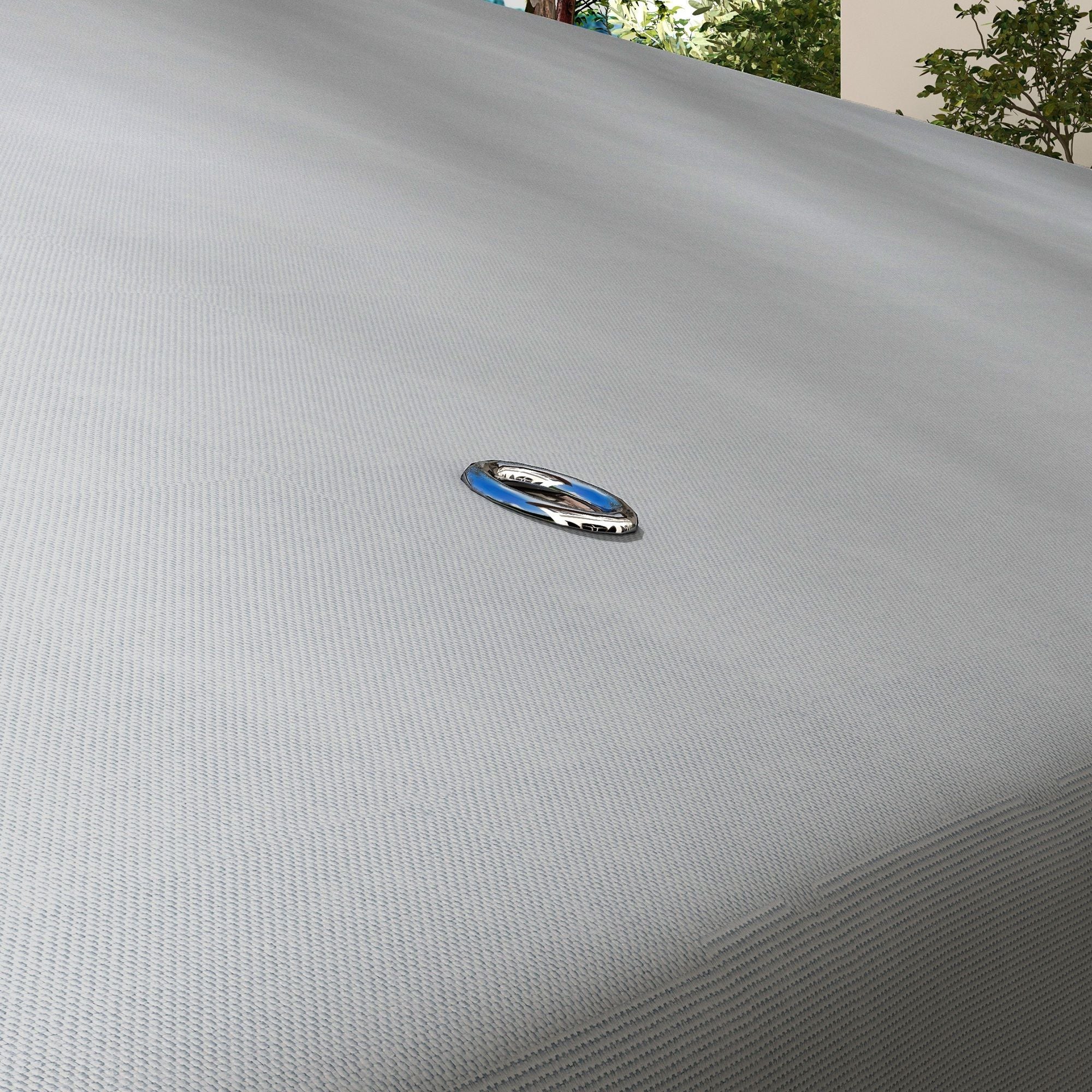 Outsunny 10 x 10 ft Gazebo Replacement Canopy Top, Light Gray