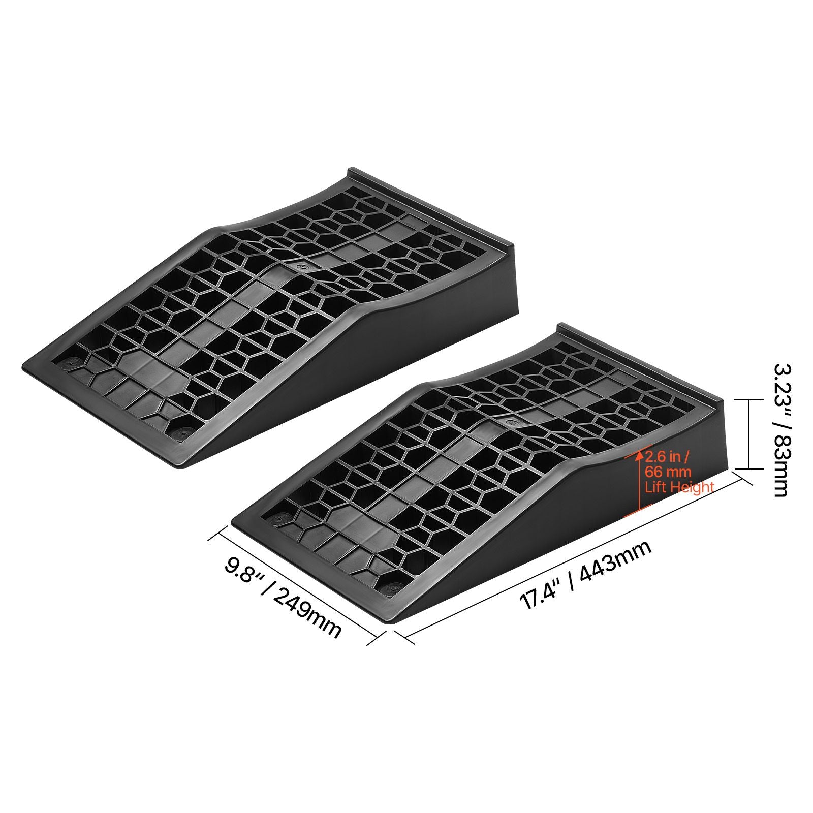 VEVOR Low-Profile Car Ramps, 20,000 lb GVW, 2-Pack