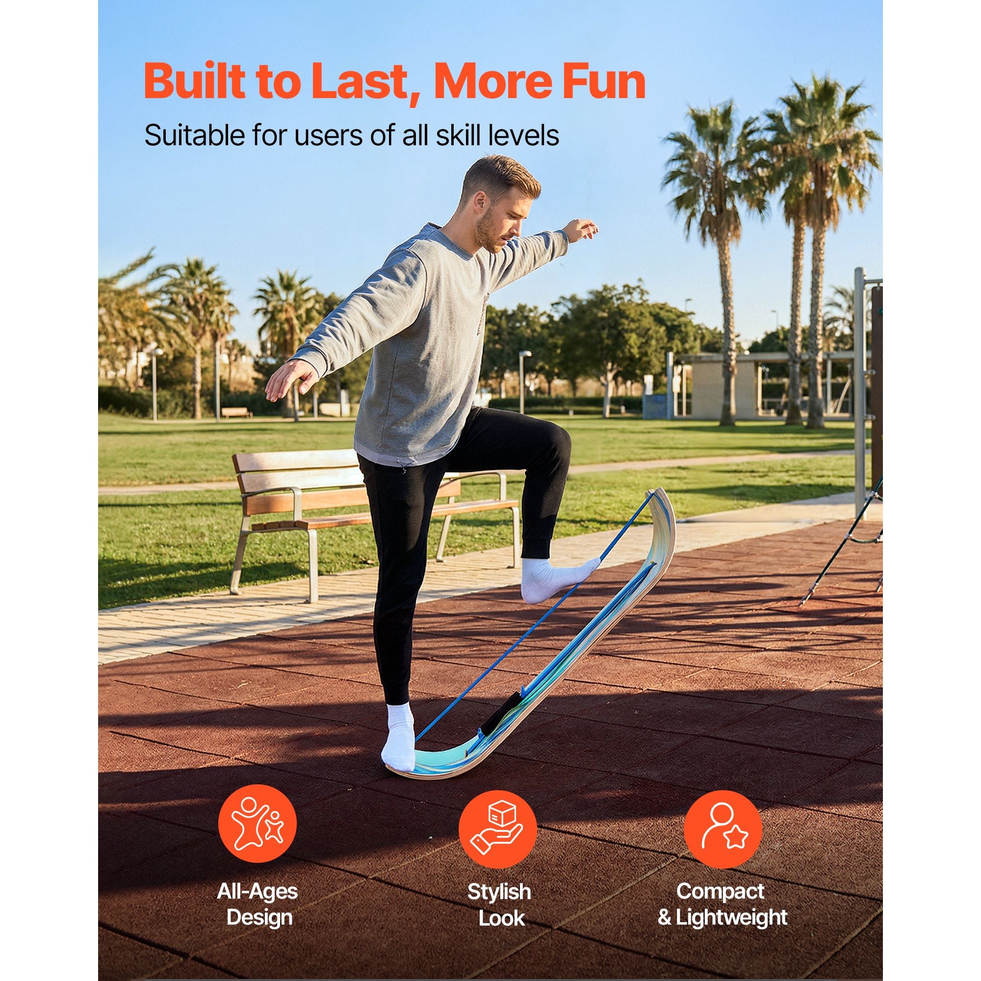 VEVOR Wooden Balance Board for Adults