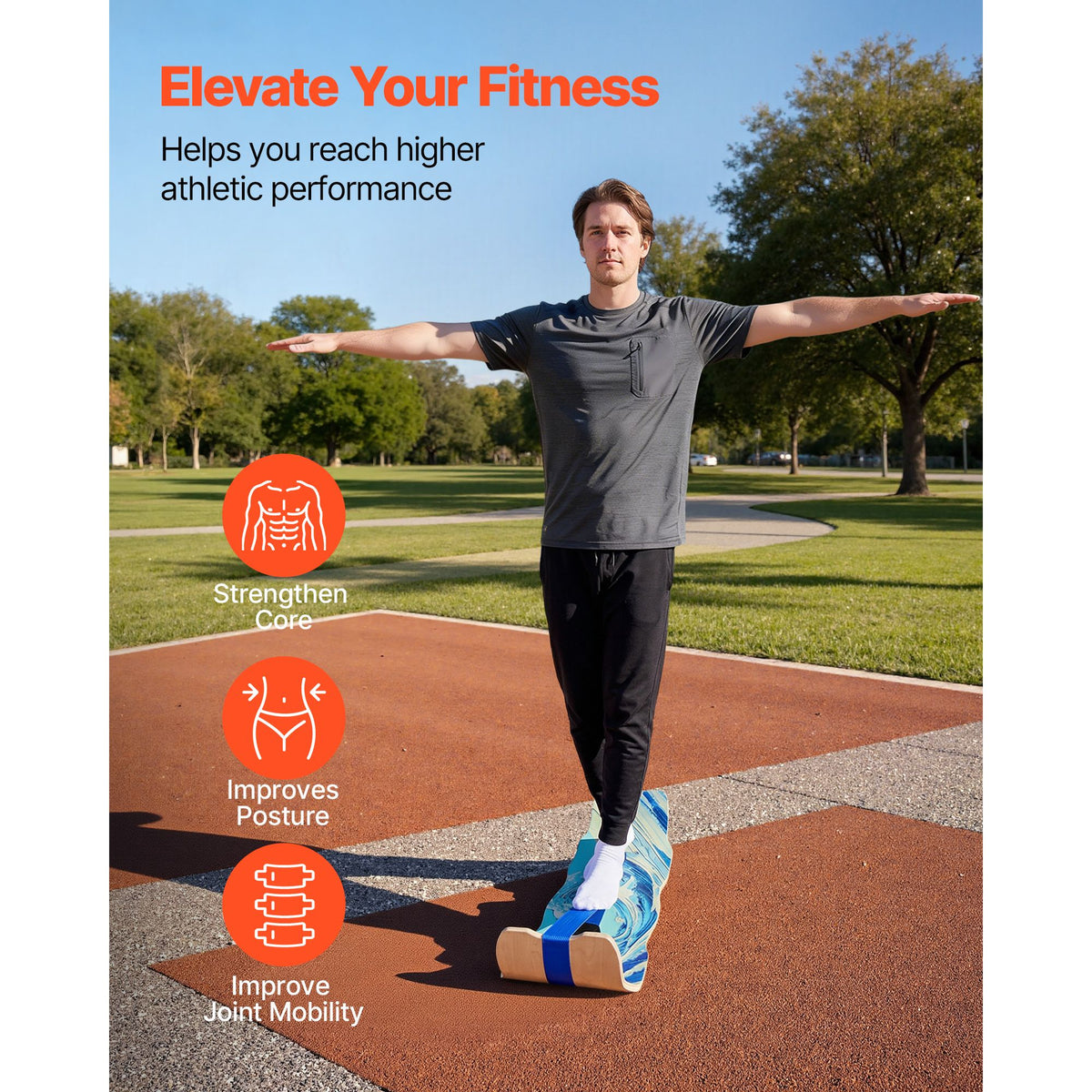VEVOR Wooden Balance Board for Adults
