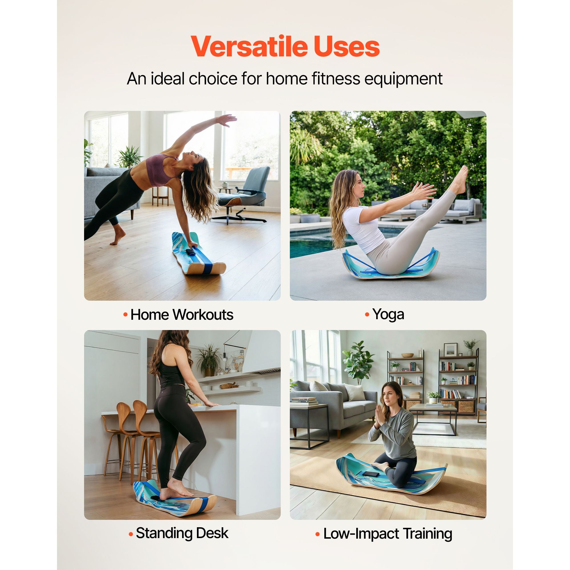 VEVOR Wooden Balance Board for Adults