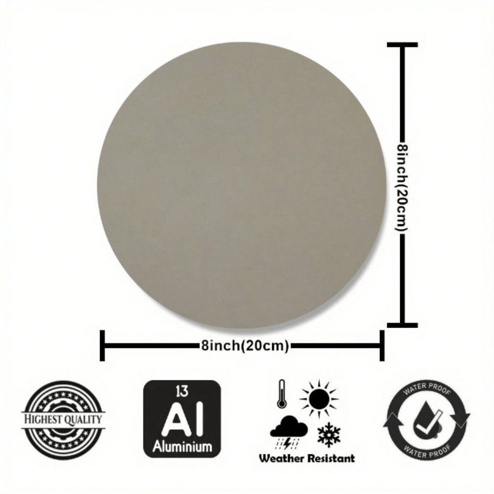 White Dove & Sunbeam Round Metal Wall Sign, 8 x 8 in - product view 7