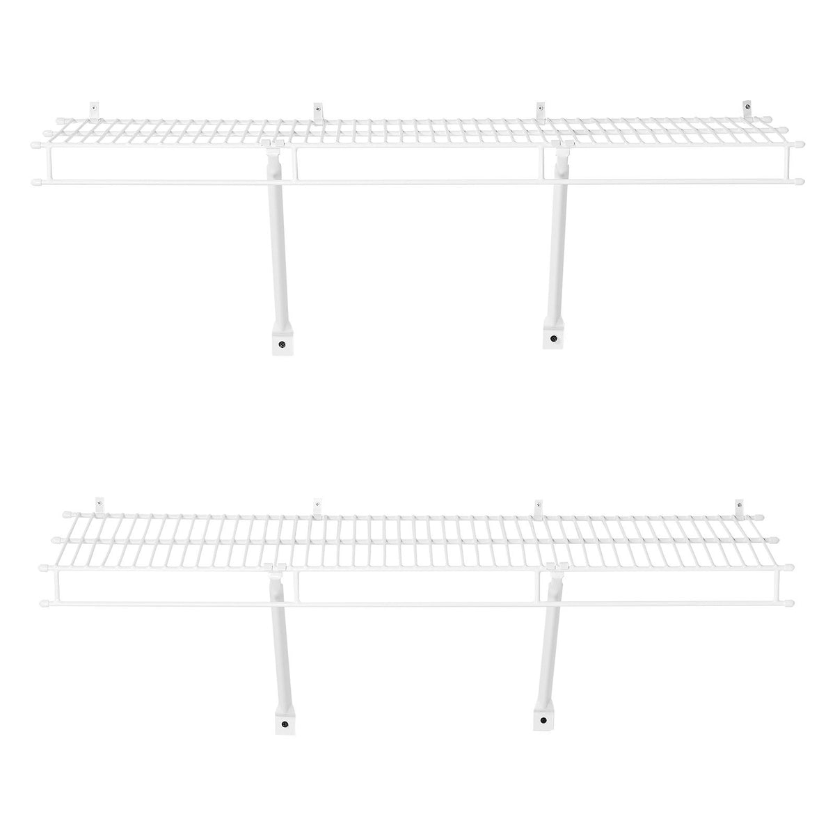 VEVOR 3 ft Wall-Mounted Wire Shelf Kit, Set of 2