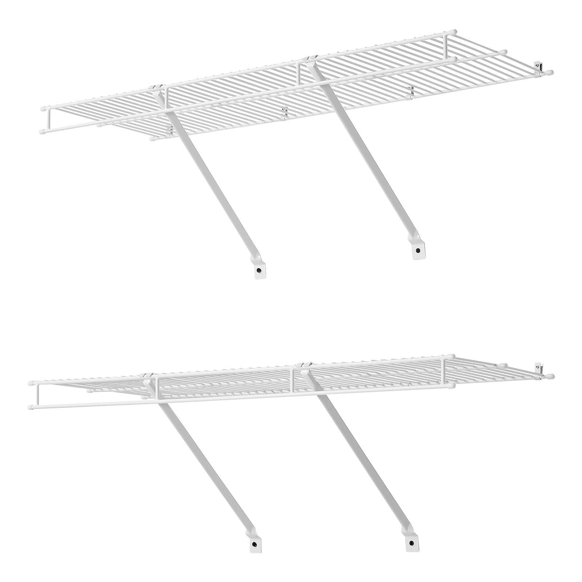 VEVOR 3 ft Wall-Mounted Wire Shelf Kit, Set of 2