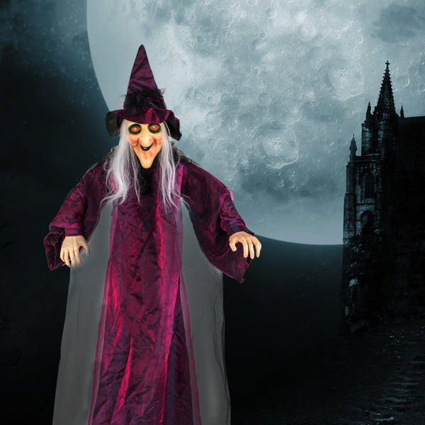 71in Life Size Hanging Witch Talking Halloween Everyday Decoration - product view 12