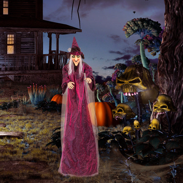 71in Life Size Hanging Witch Talking Halloween Everyday Decoration - product view 2
