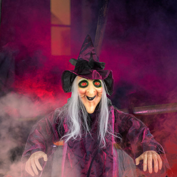 71in Life Size Hanging Witch Talking Halloween Everyday Decoration - product view 14