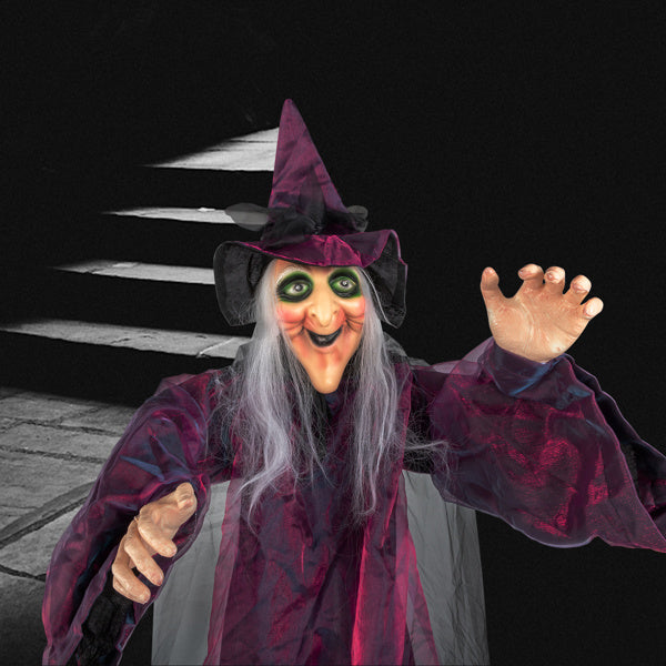 71in Life Size Hanging Witch Talking Halloween Everyday Decoration - product view 7