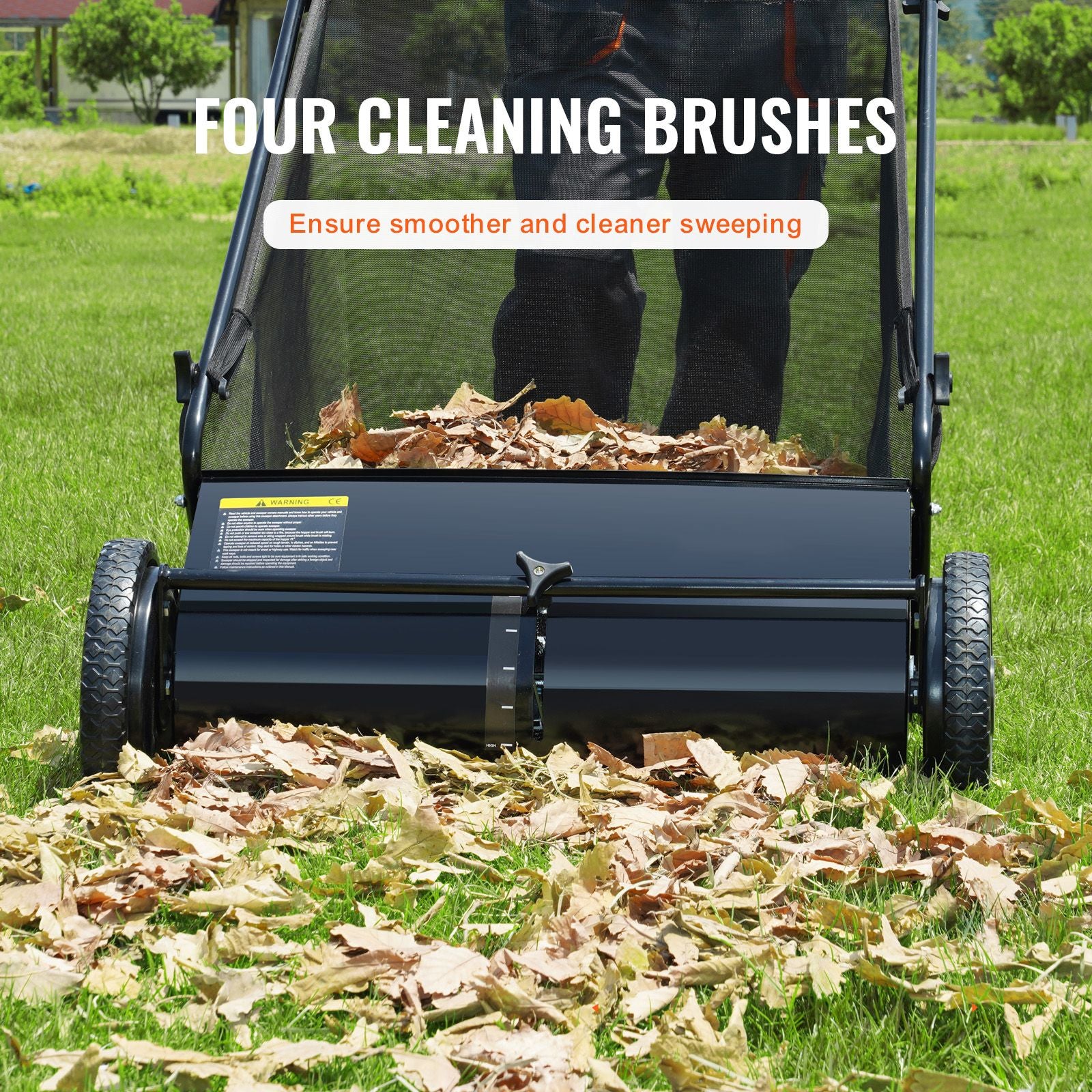 VEVOR 26 in Push Lawn Sweeper