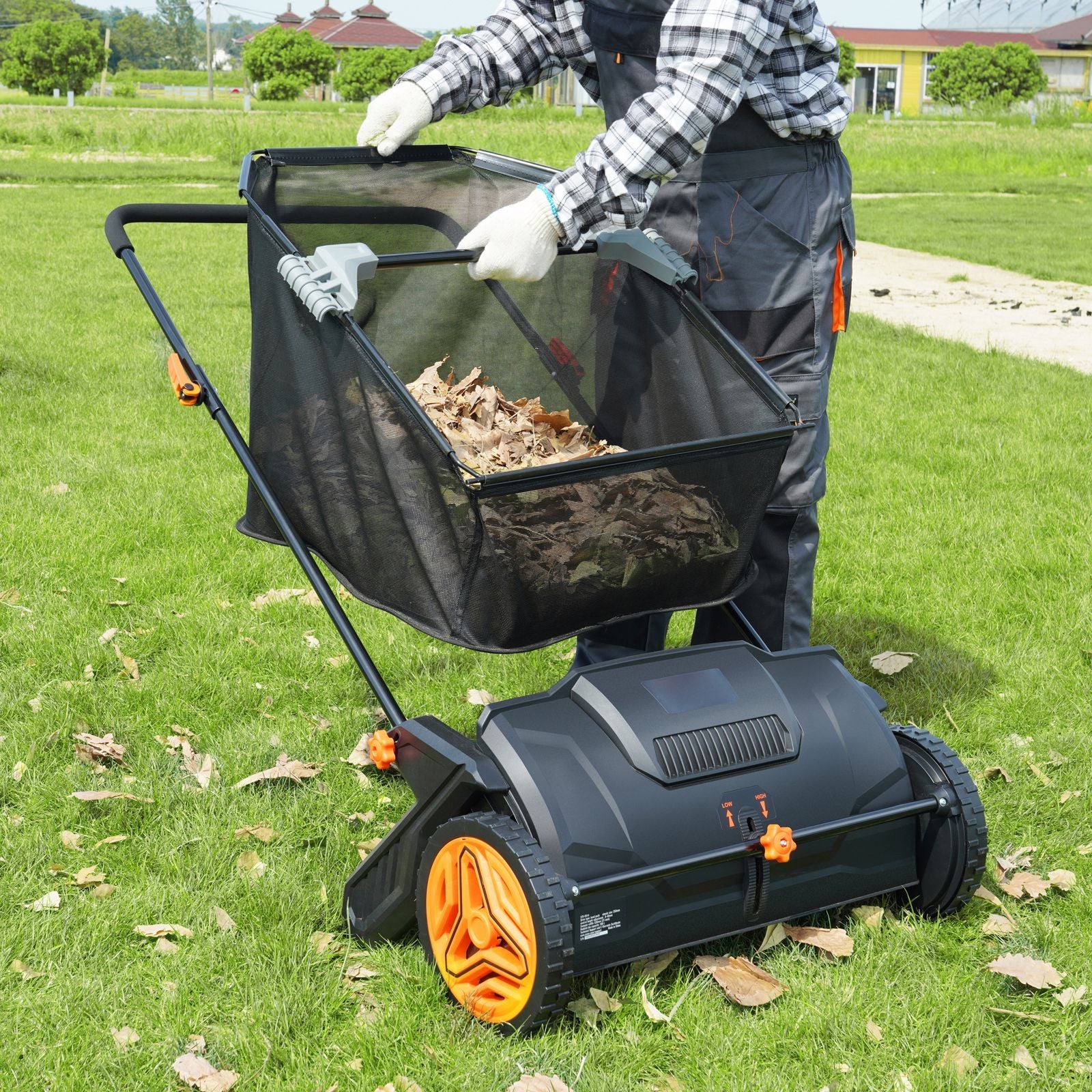 VEVOR 21 in Push Lawn Sweeper