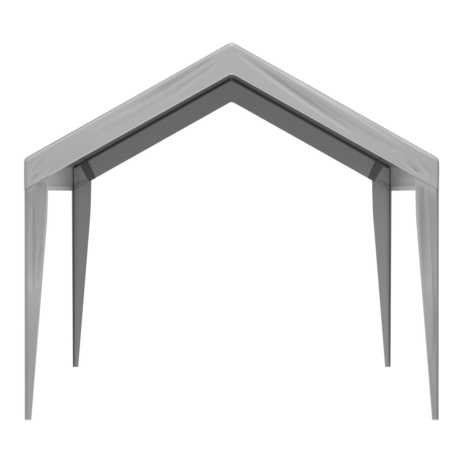 VEVOR 10 x 20 ft Carport Replacement Canopy Cover, Gray