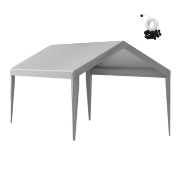 VEVOR 10 x 20 ft Carport Replacement Canopy Cover, Gray