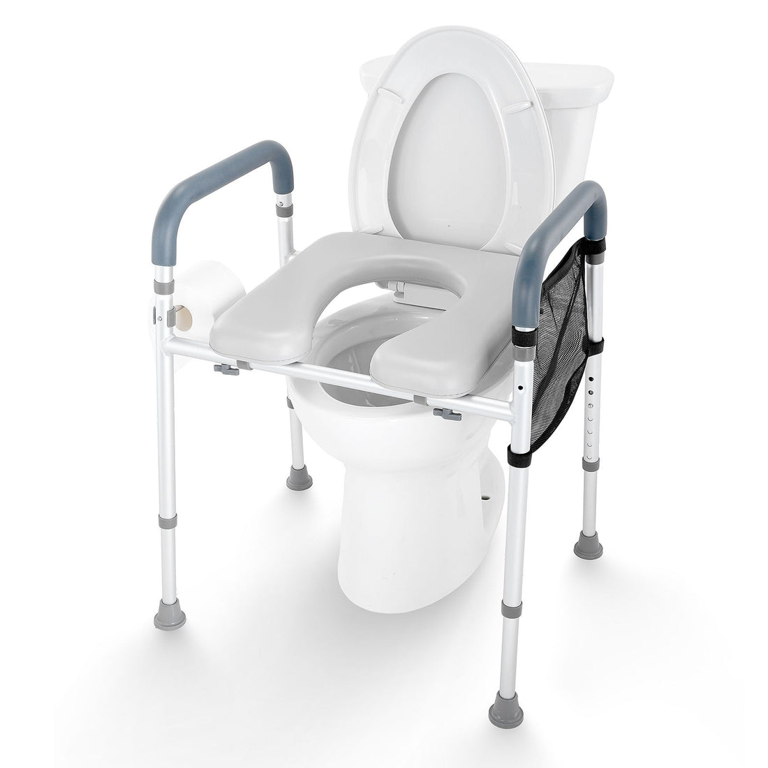 VEVOR Raised Toilet Seat with Adjustable Height, 350 lb Capacity