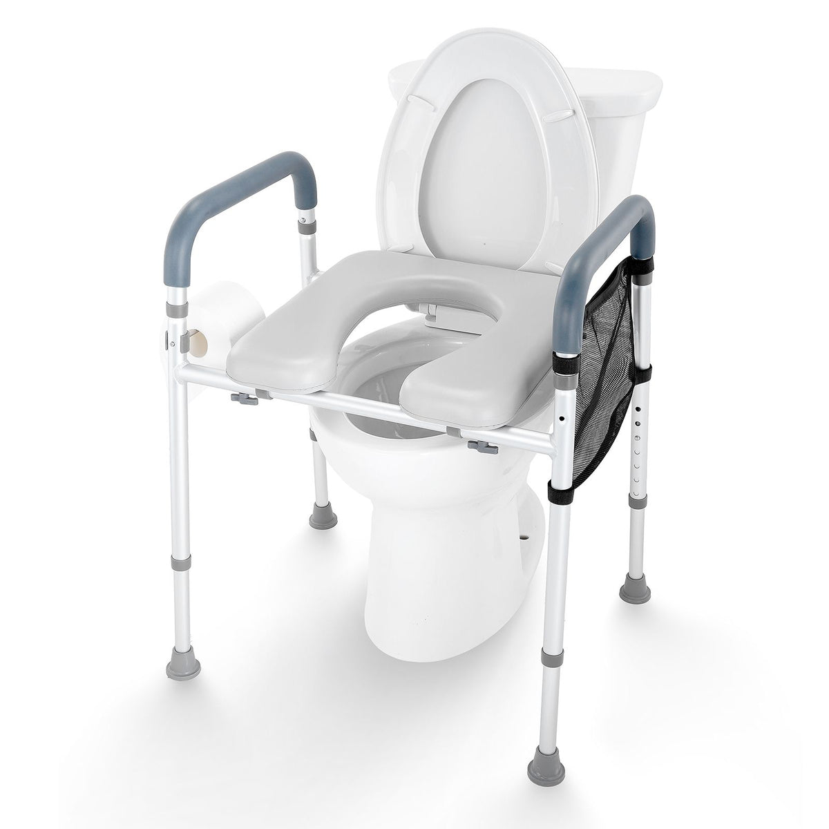 VEVOR Raised Toilet Seat with Adjustable Height, 350 lb Capacity