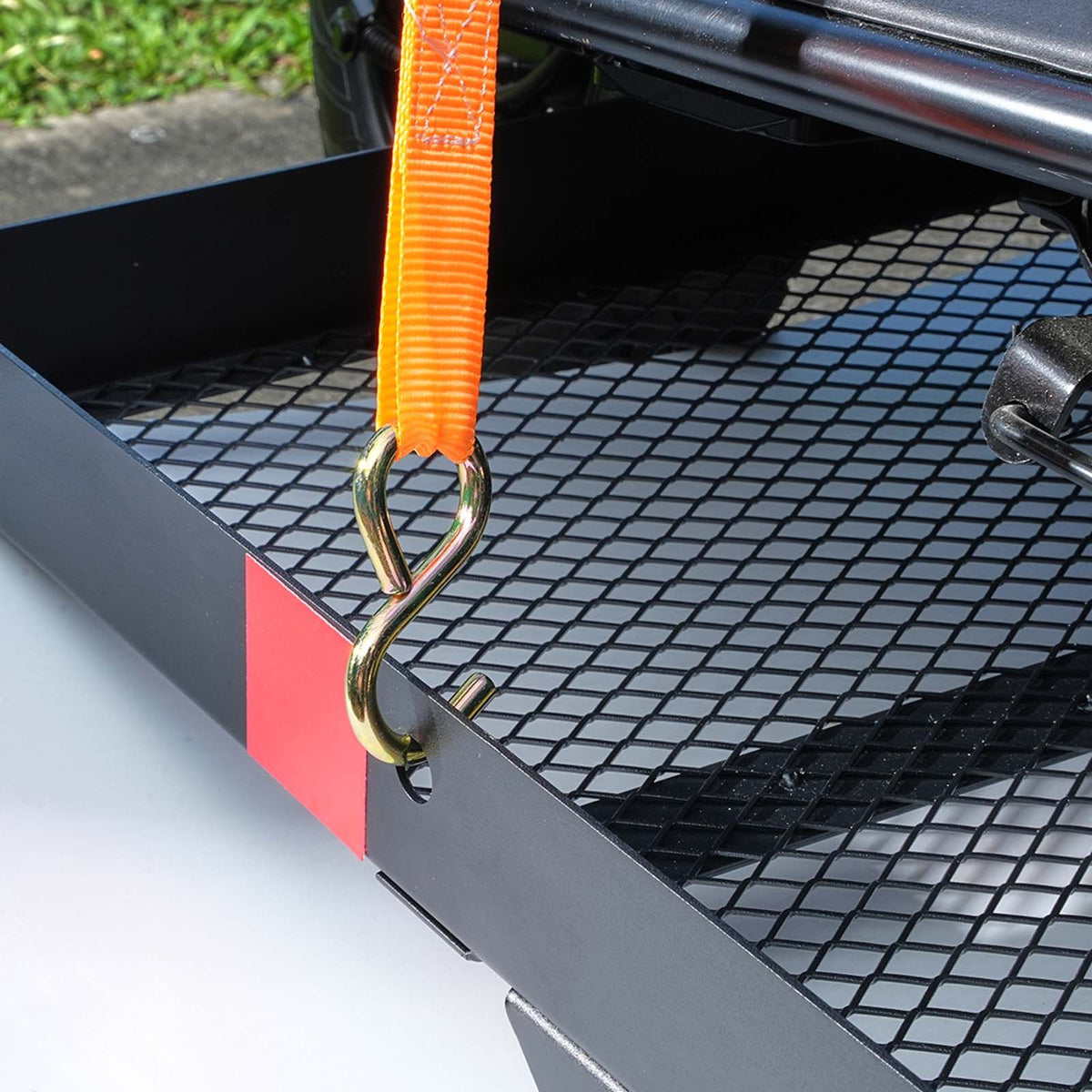 VEVOR Hitch-Mount Cargo Carrier with Folding Ramp