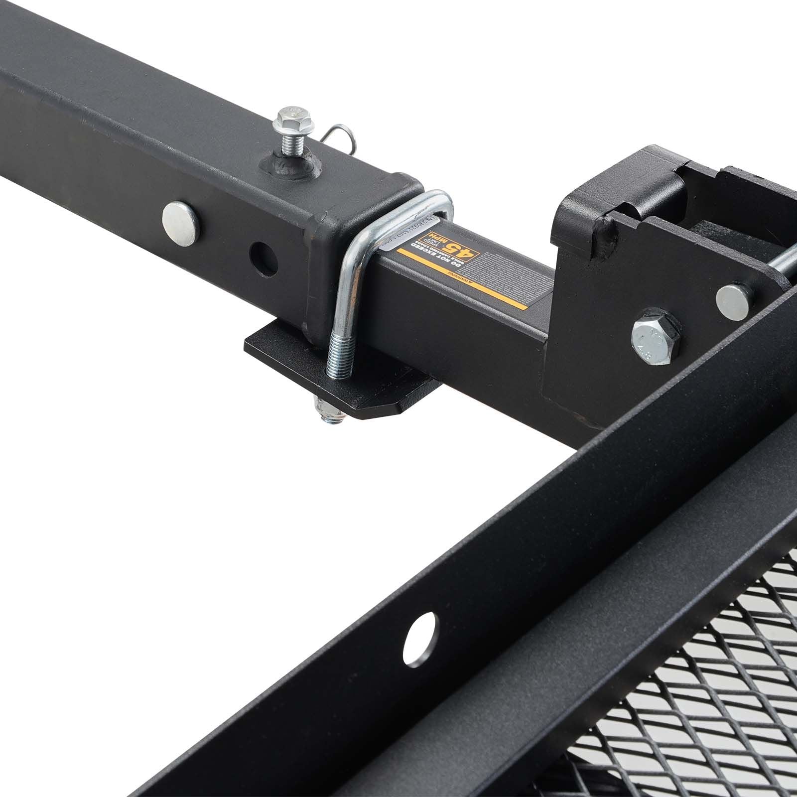 VEVOR Hitch-Mount Cargo Carrier with Folding Ramp