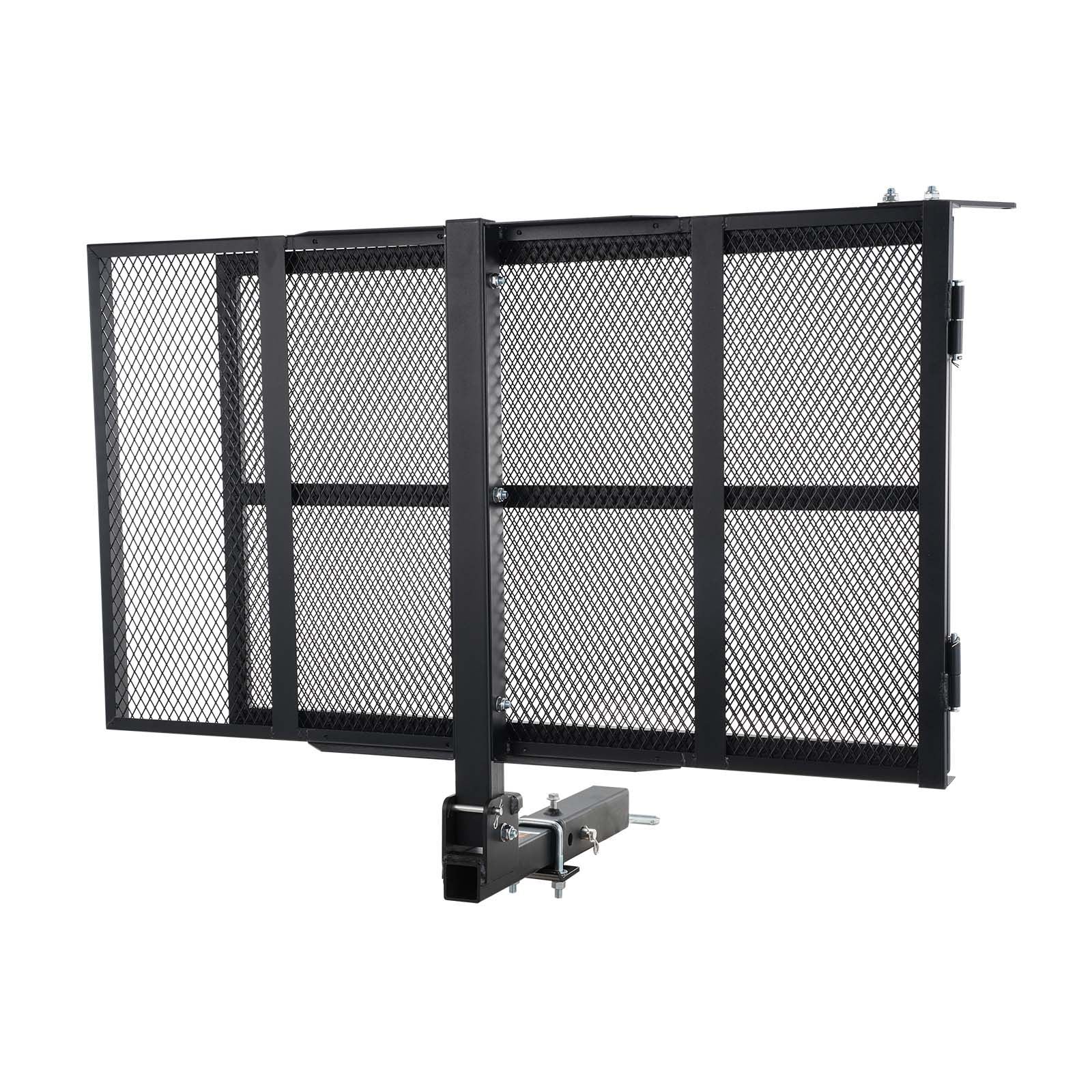 VEVOR Hitch-Mount Cargo Carrier with Folding Ramp