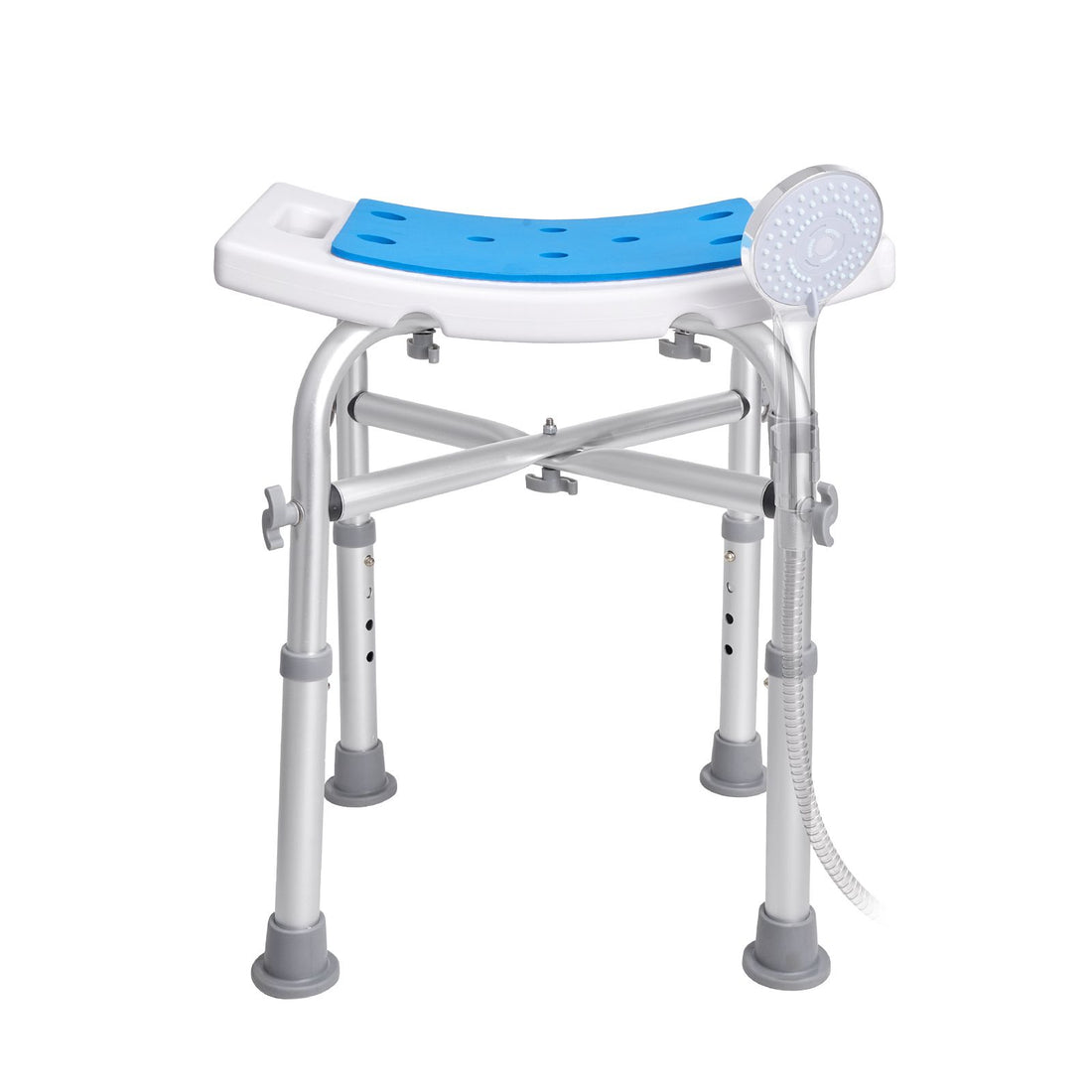 VEVOR Adjustable Shower Chair with Non-Slip Seat