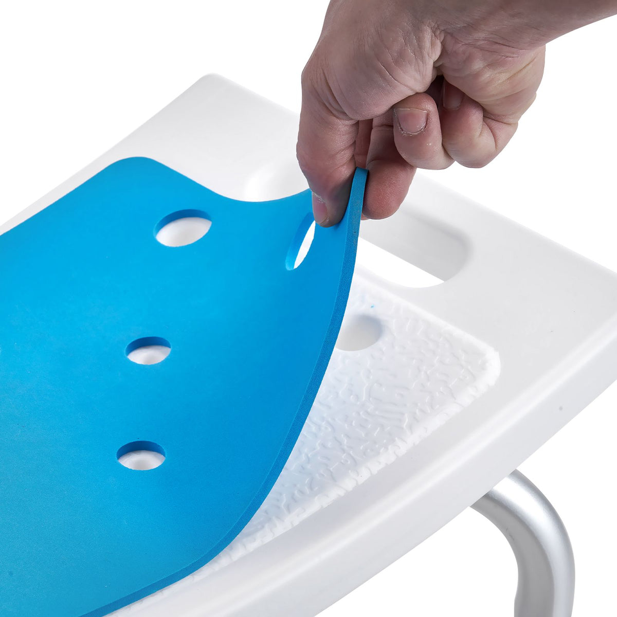 VEVOR Adjustable Shower Chair with Non-Slip Seat