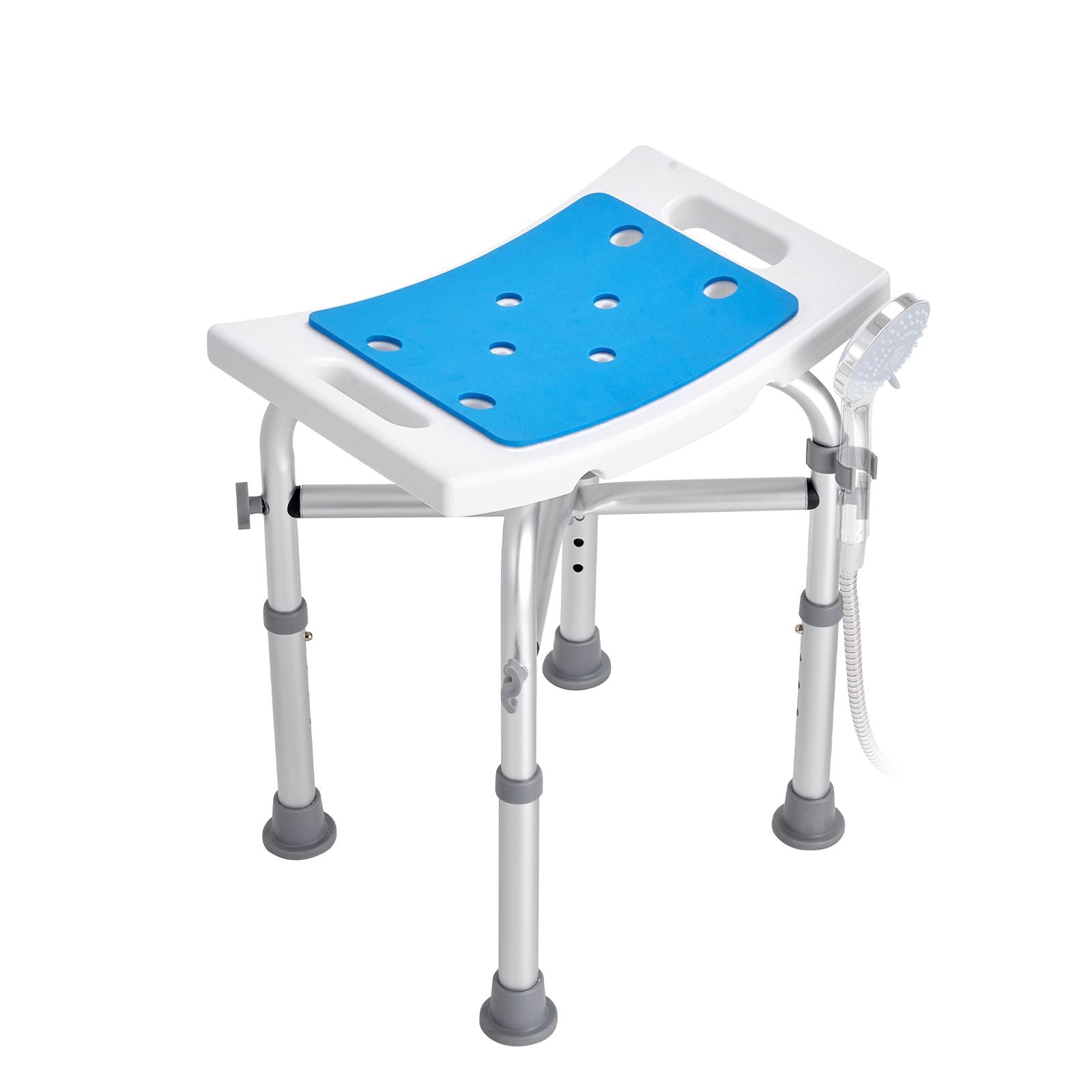 VEVOR Adjustable Shower Chair with Non-Slip Seat