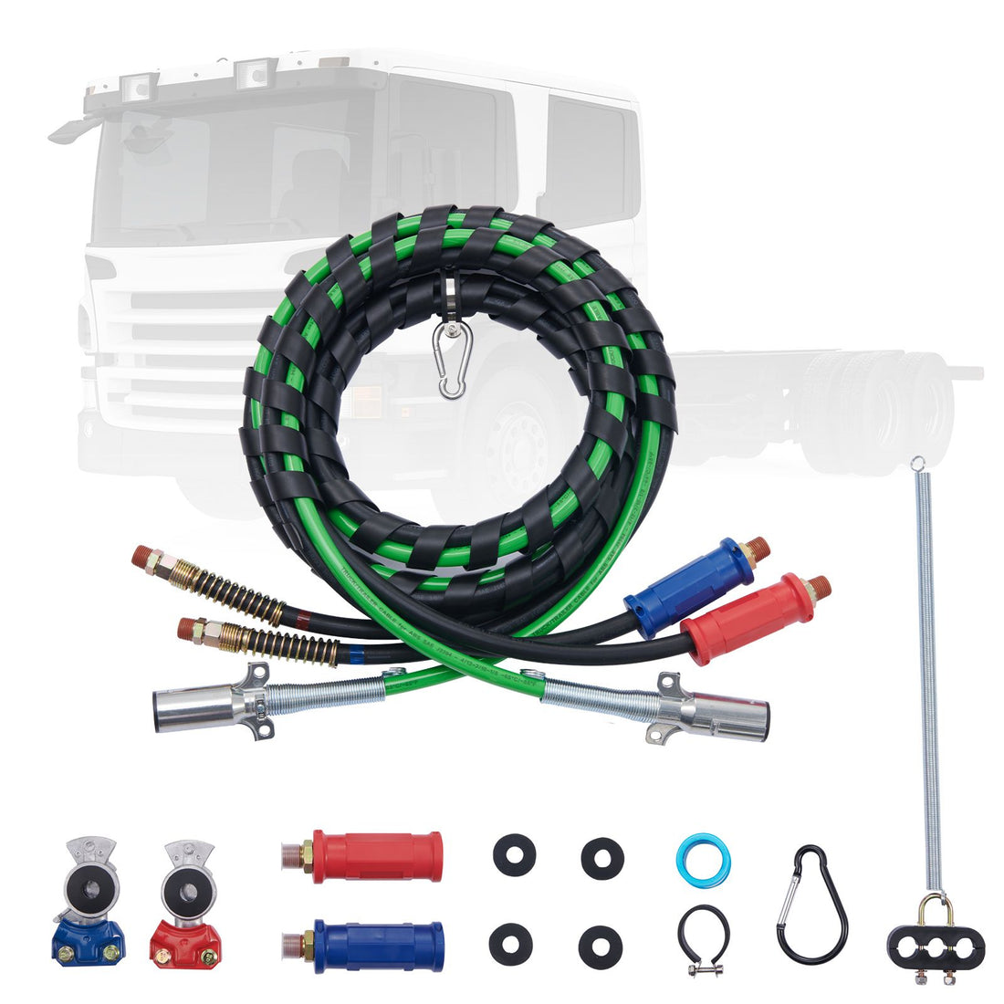 VEVOR 12 ft Semi-Truck Air Line Kit with Glad Hands