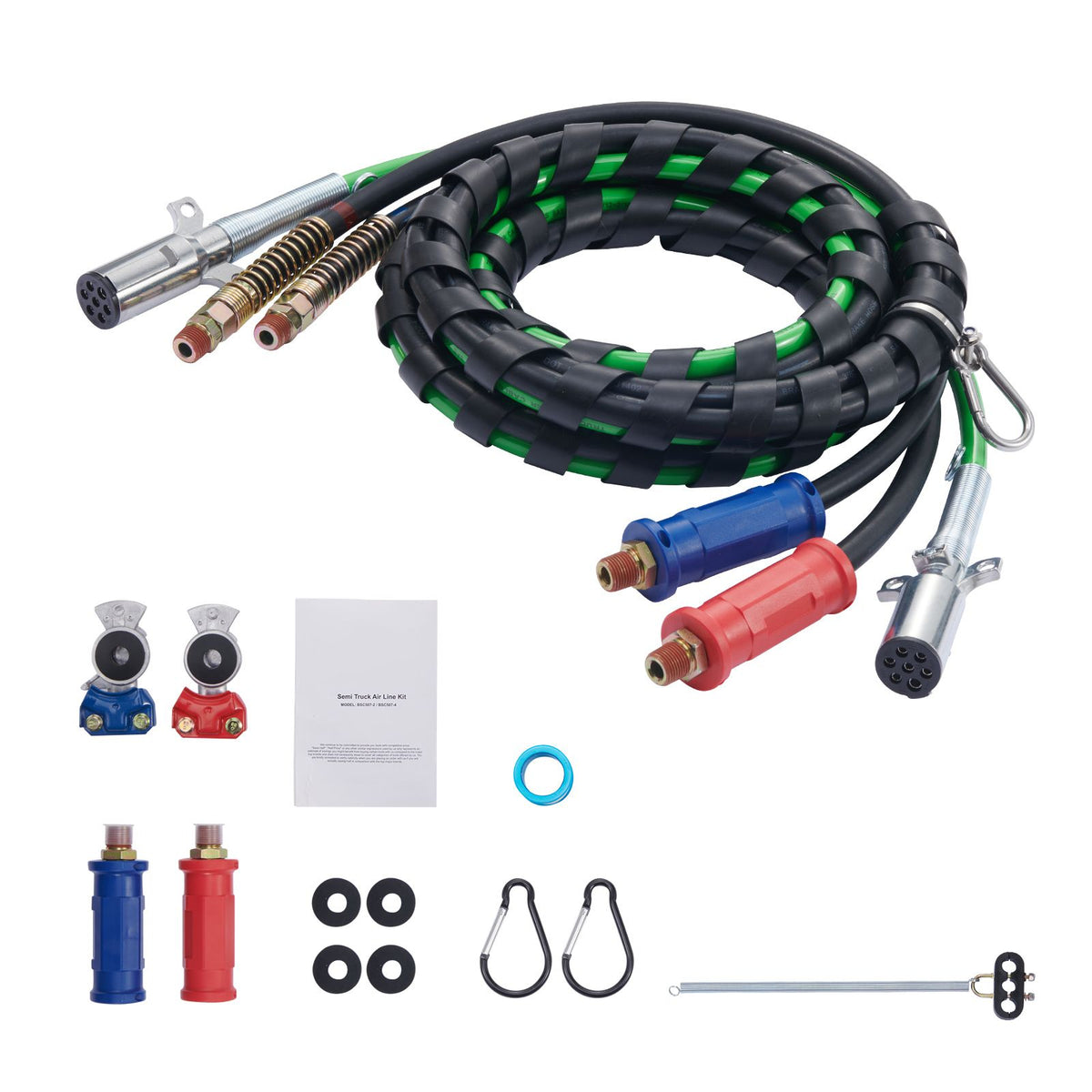 VEVOR 12 ft Semi-Truck Air Line Kit with Glad Hands